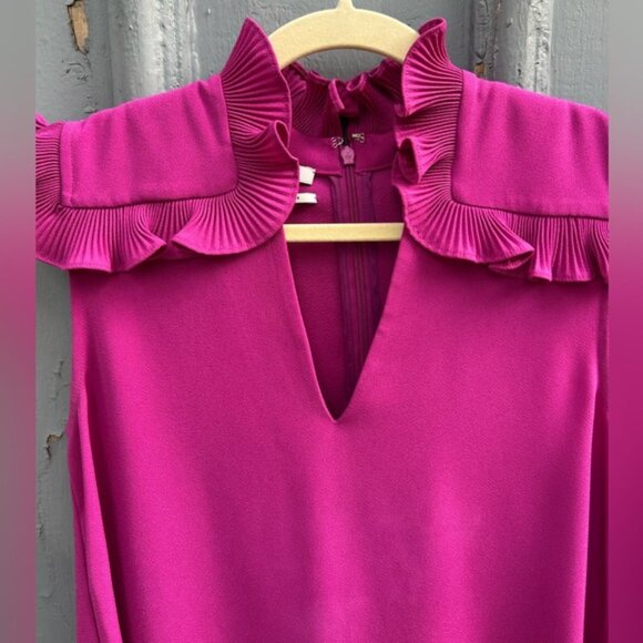 Co collection pink ruffle collar blouse, size Sm - Picture 5 of 8